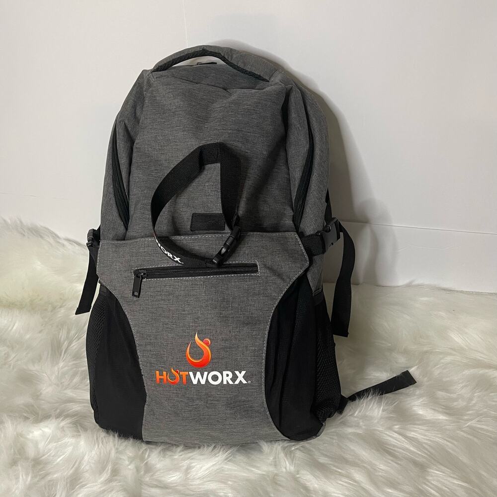 NEW HOTWORX Yoga Bag Backpack Book Bag Work Out Gray